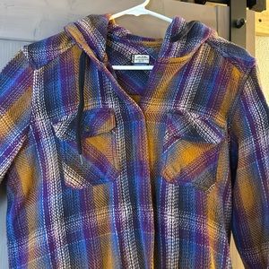 Kavu flannel hoodie small